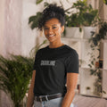 Skarline Tee in Black — angled front view
